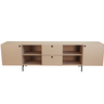 02 rack tube 2 portas 2 gavetas 2 nichos 2200x616x417 sal rosa mdf arauco