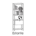 estante comprimida